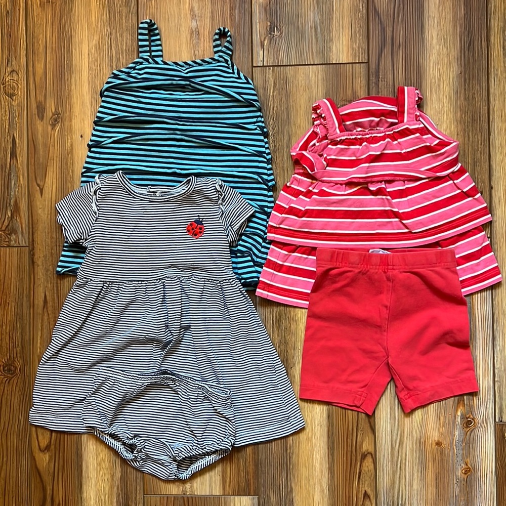 Mixed Lot of Hanna Andersson Toddler Girls 2T Summer Dresses - 5 Pieces